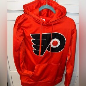 NHL Philadelphia Flyers Orange Pullover Hoodie | Size Medium | EUC 🍊